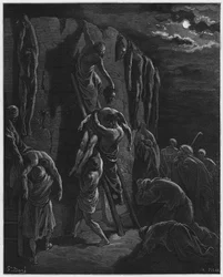 The Inhabitants of Jabesh-Gilead Recovering the Bodies of Saul and His Sons